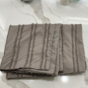 NWOT Gray King pillow shams